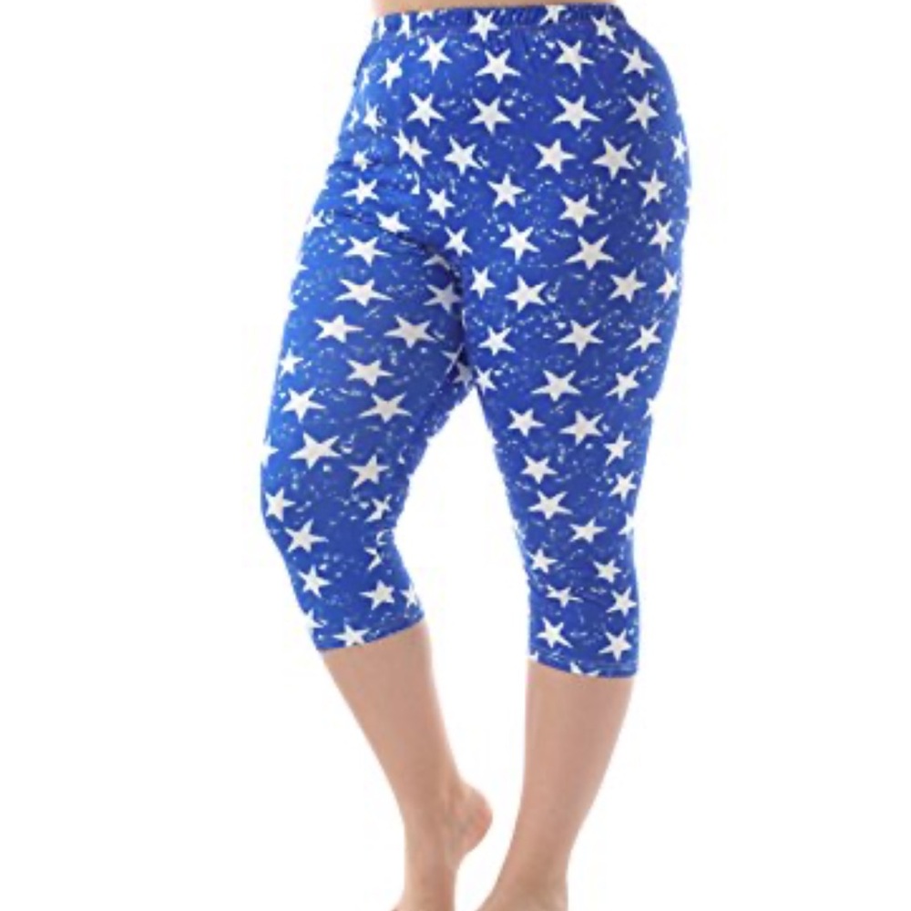 Zerdocean women’s capri star leggings 2x